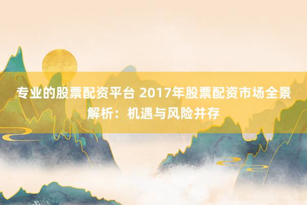专业的股票配资平台 2017年股票配资市场全景解析：机遇与风险并存