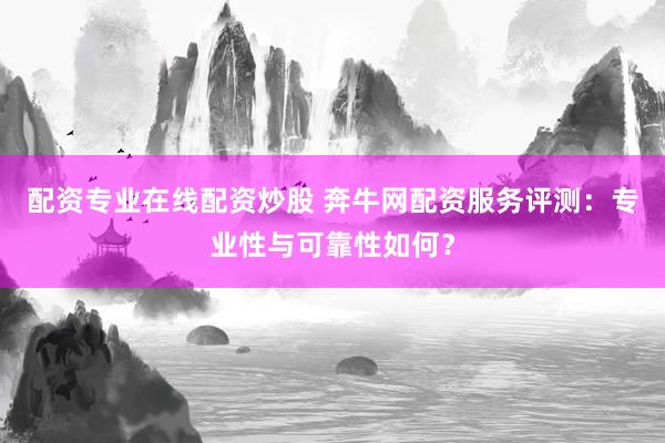 配资专业在线配资炒股 奔牛网配资服务评测：专业性与可靠性如何？